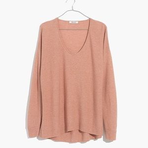 Madewell Kimball Pullover Sweater Heather Rose